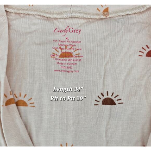 Everly Grey Analise 3-Piece Maternity/Nursing Pajama Set – Sunrise Print - Picture 7 of 10